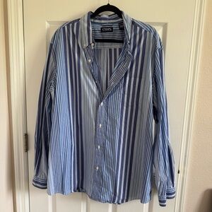 Chaps Blue Striped Men's Shirt
